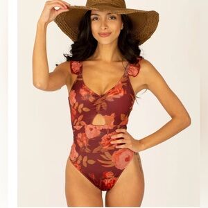 Joyfolie Mia Joy Taryn Floral One Piece Swimsuit